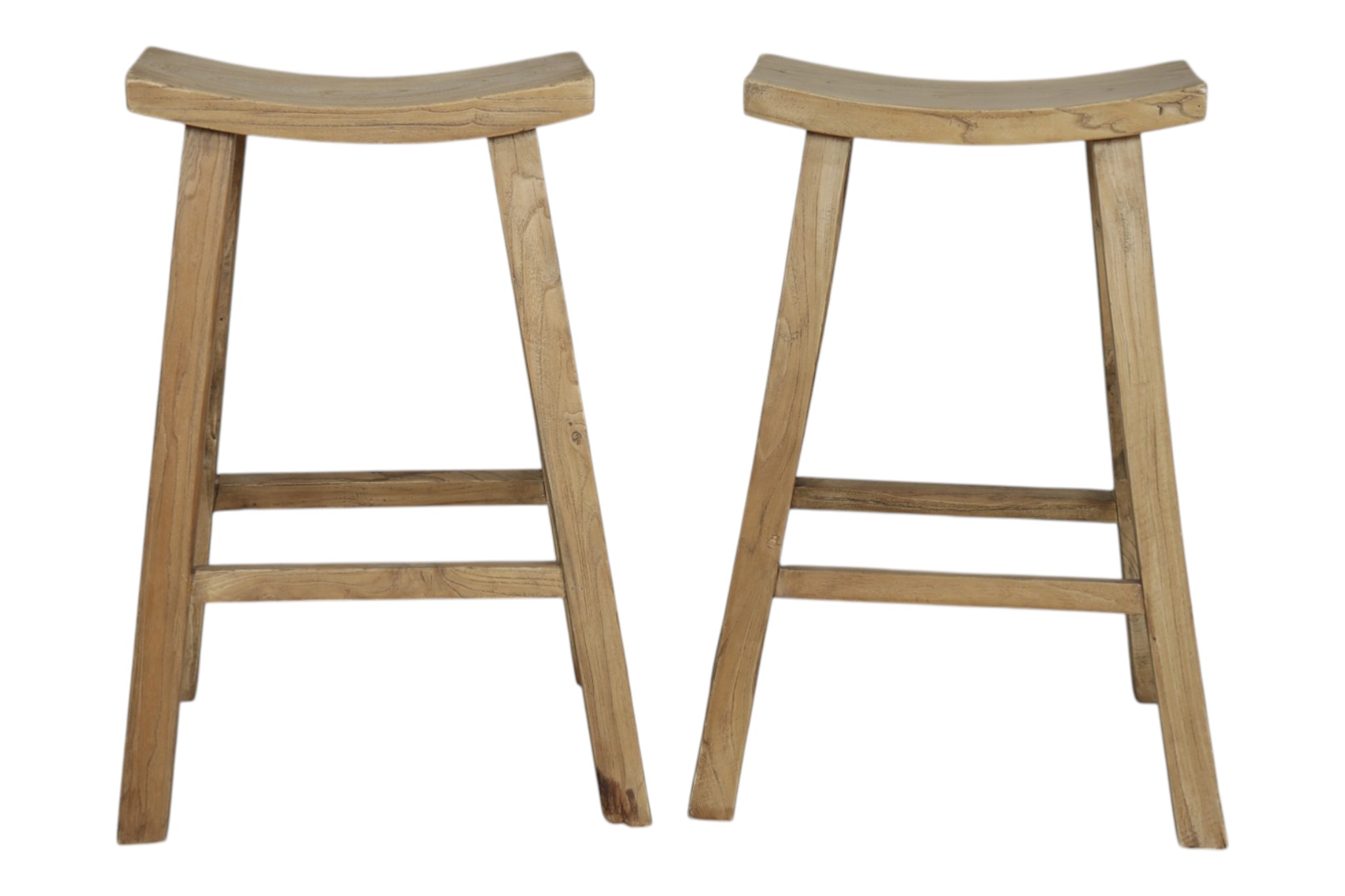 Saddle Bar Stools, a Pair~P77769329